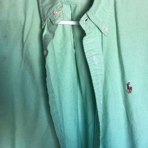 Men’s Polo Custom Fit Large Button Up Long sleeve